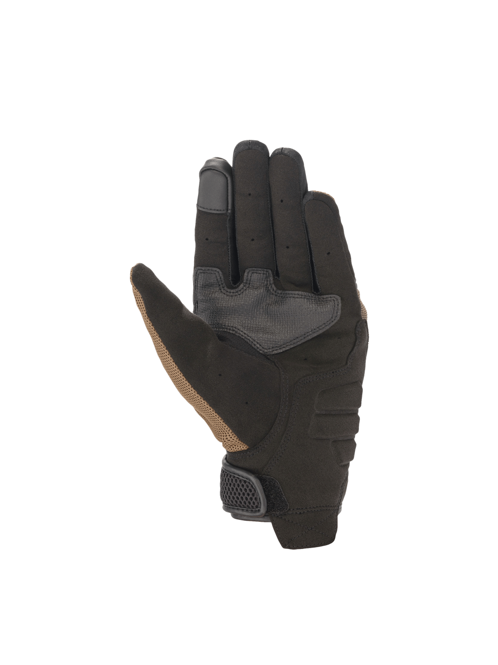 Alpinestars Copper Gloves, brown and black urban motorcycle gloves with reinforced suede palms and touchscreen fingertips.