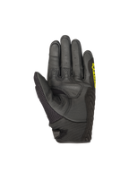 Alpinestars SMX-1 Air V2 Men's Gloves, black and yellow fluo motorcycle gloves with a reinforced leather palm.