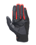 Alpinestars FQ20 SMX-1 Air V2 Monster Gloves, widok od strony dłoni, konstrukcja z czarnej skóry i siatki z czerwonymi akcentami między palcami, krótkie rękawice motocyklowe do jazdy ulicznej i miejskiej