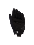Damskie rękawice motocyklowe Alpinestars Stella SP X 3, czarne, widok dłoni ze wzmocnieniami ze skóry syntetycznej, ślizgaczem dłoni TPU i regulowanym zapięciem na nadgarstku z białym logo