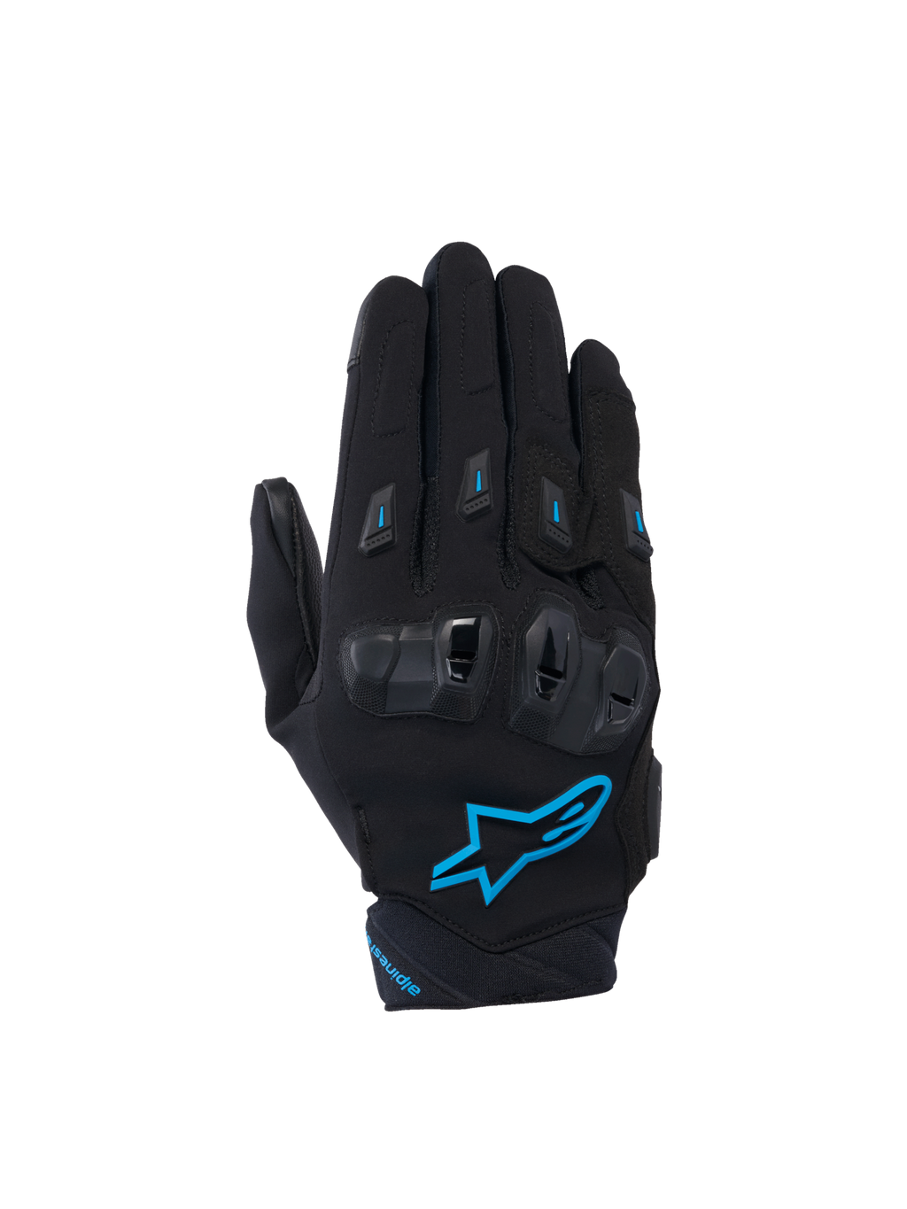 Alpinestars Stella SP X 3, damskie rękawice motocyklowe, czarne i niebieskie, z ochroną kostek TPU i przewiewną siatką 3D