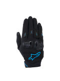 Alpinestars Stella SP X 3, damskie rękawice motocyklowe, czarne i niebieskie, z ochroną kostek TPU i przewiewną siatką 3D