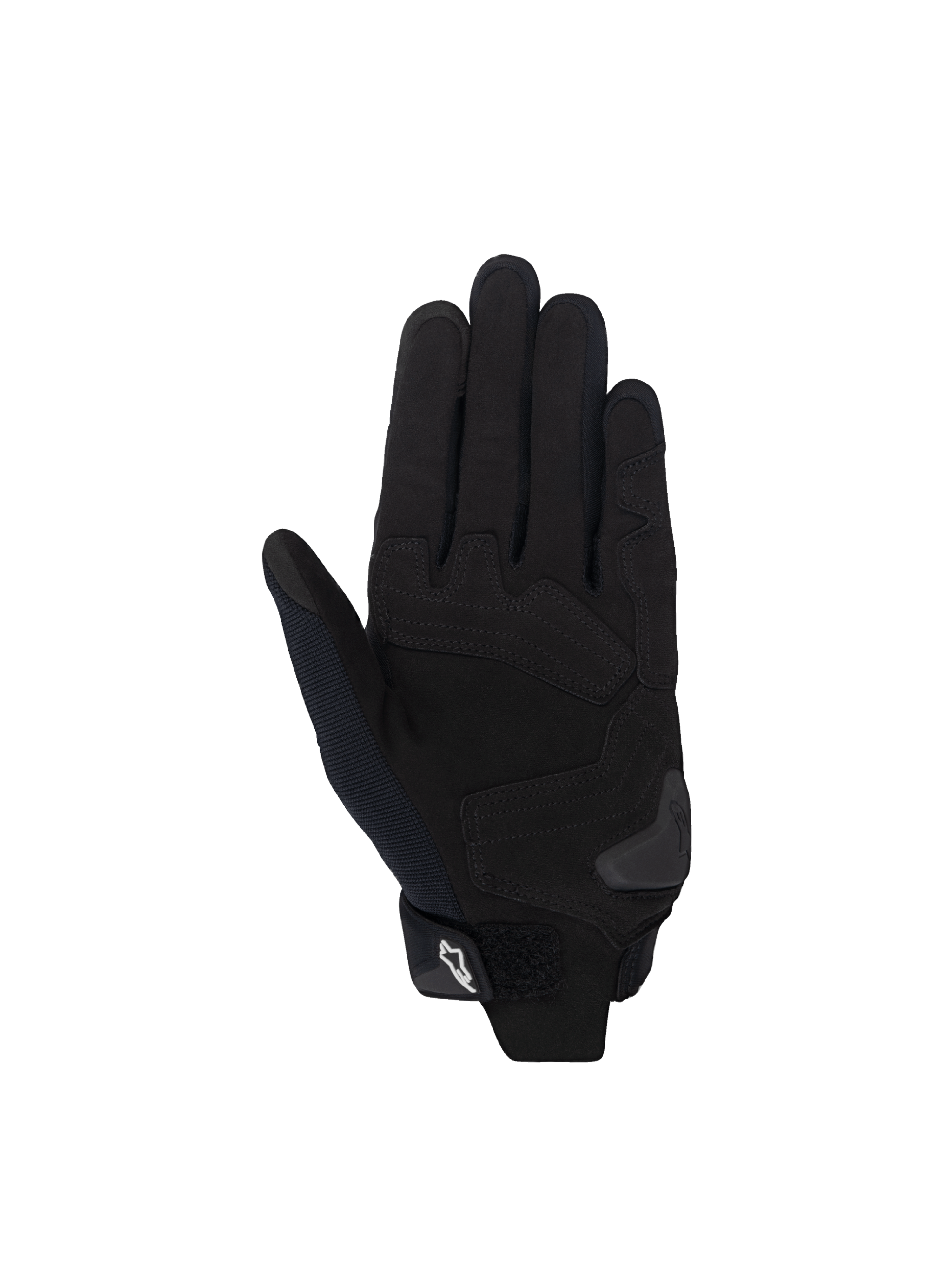 Alpinestars Stella SP X 1, damskie rękawice motocyklowe wyścigowe, czarne, skóra syntetyczna i tekstylia, wzmocniona dłoń ze sliderem TPR, certyfikowane CE.