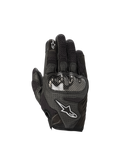 Alpinestars Stella SMX1-Air V2, damskie rękawice motocyklowe, czarne, perforowana skóra i siatka, twarda ochrona kostek, certyfikowane CE