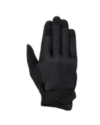 Alpinestars Stated Air Women's Gloves, damskie rękawice motocyklowe, czarne, wentylowany wierzch z siateczki mesh, ergonomiczne zapięcie na nadgarstku z tłoczonym logo, wzmocnione końcówki palców, smukły miejski design