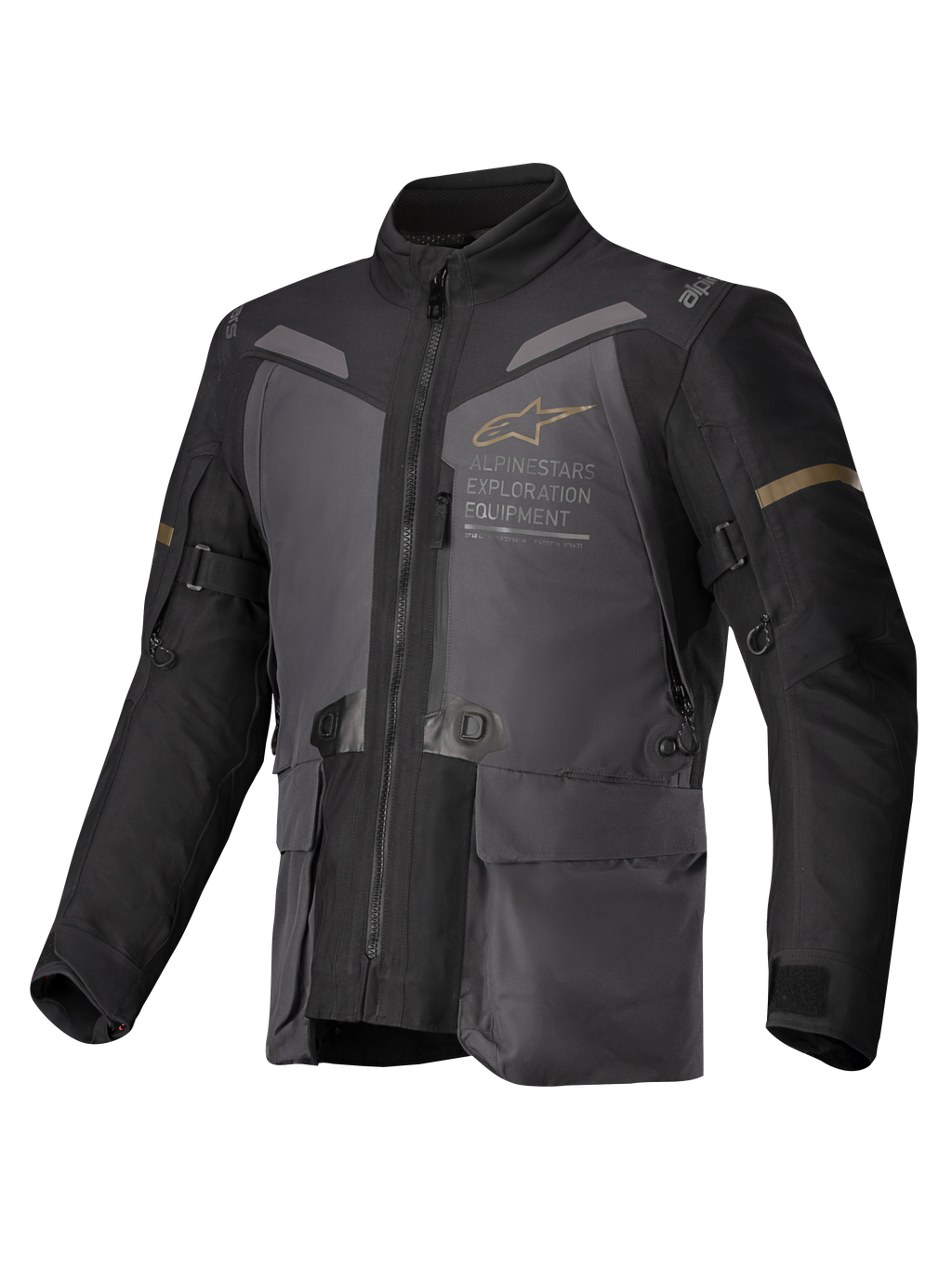 Alpinestars ST-7 2L GORE-TEX, męska kurtka motocyklowa turystyczna, ciemnoszara i czarna, laminowana konstrukcja wodoodporna, certyfikowana CE
