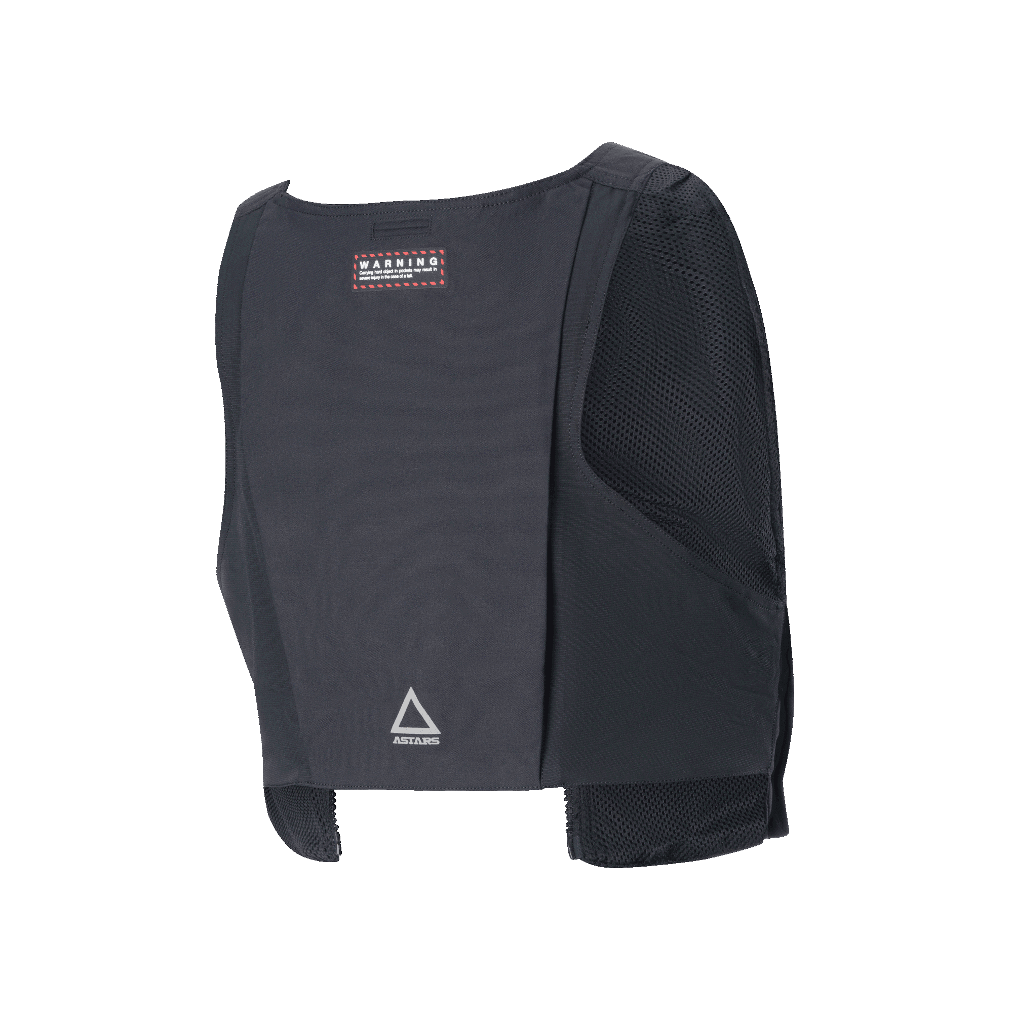 Alpinestars Techdura Tactical Vest, odpinany plecak taktyczny do kurtki Techdura, czarny, oddychające panele z siatki, tylna komora na bukłak, logo Alpinestars, przeznaczony do jazdy off-road i enduro