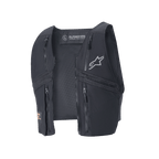 Alpinestars Techdura Tactical Vest, detachable modular vest for Techdura Jacket, Black Reflex, featuring four zippered pockets and breathable mesh, reflective star logo, technical gear for enduro and off-road riding
