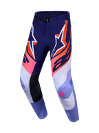 Alpinestars 2027 Supertech Dyna Pants and Gear Set, Men's Purple and Pink Fluo Motocross Pants, performance stretch ripstop.