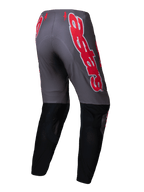Alpinestars 2025 Supertech Lipan Pants, Motocross Off-Road Pants for Men, Smoke and Bright Red with black lower legs, featuring a lightweight stretch rip-stop construction and rear view
