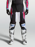 Alpinestars spodnie Fluid Drag, męskie spodnie motocrossowe, czarno-czerwone, wytrzymała tkanina 600D i elastyczne panele.