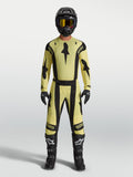 Spodnie Techstar Atrox i Techstar Atrox Gear Set, męski żółty i czarny strój motocrossowy z koszulką.