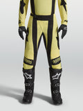 Spodnie Alpinestars Techstar Atrox, męskie spodnie motocrossowe, żółte i czarne, laserowe perforacje i sportowy krój wyścigowy.