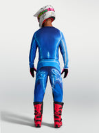 Spodnie Alpinestars Fluid Kepler, męskie spodnie motocrossowe, niebieskie, tył, ergonomiczny krój, trwały poliester 600D.