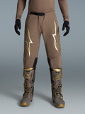 Spodnie Alpinestars Supertech Air Gold Edycja Limitowana, brązowe i złote spodnie motocrossowe z wentylowaną tkaniną rip-stop i logo Astars.