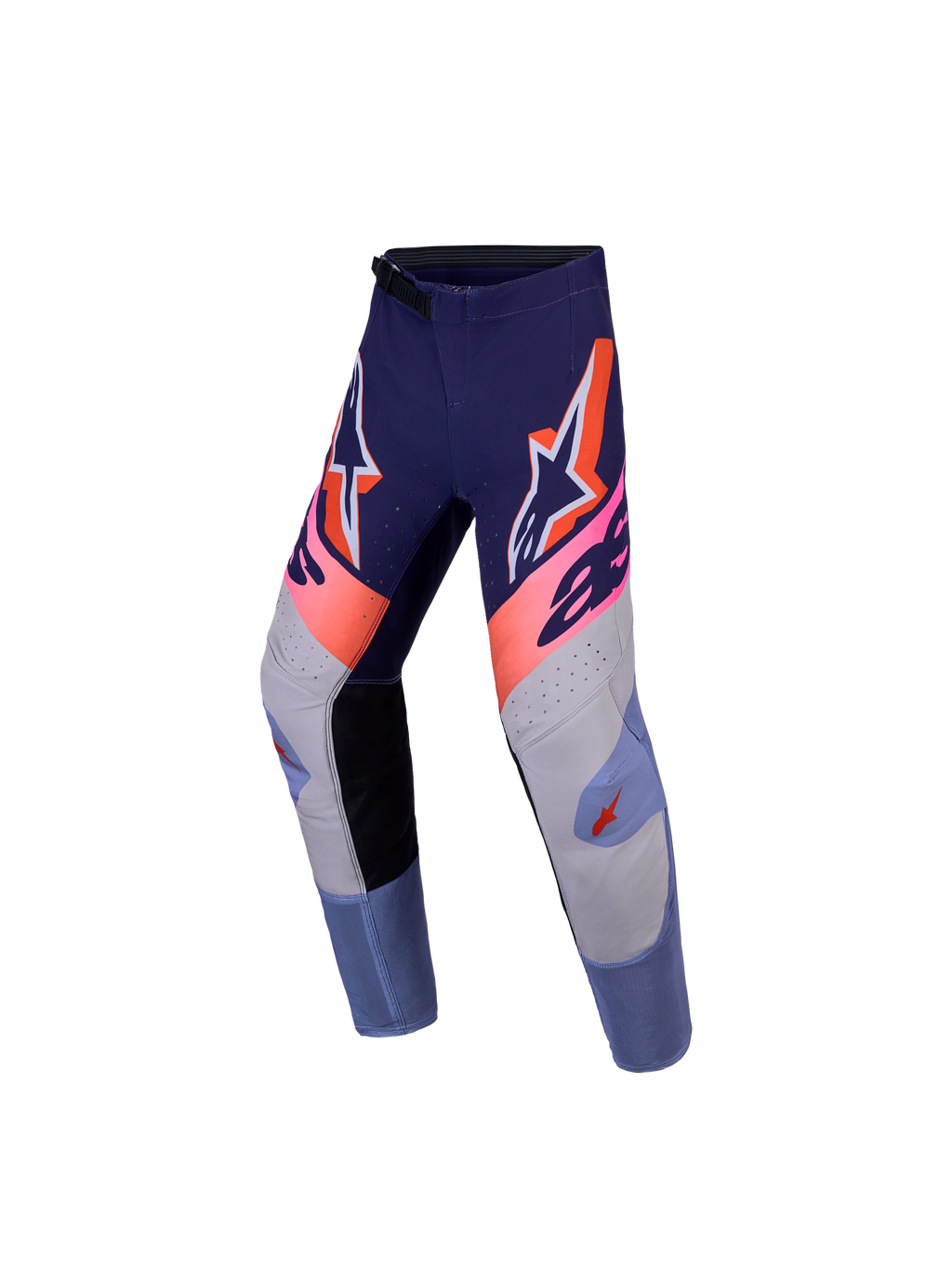 Alpinestars Youth Supertech Dyna, młodzieżowe spodnie motocrossowe, fioletowe i różowe, elastyczna tkanina rip-stop