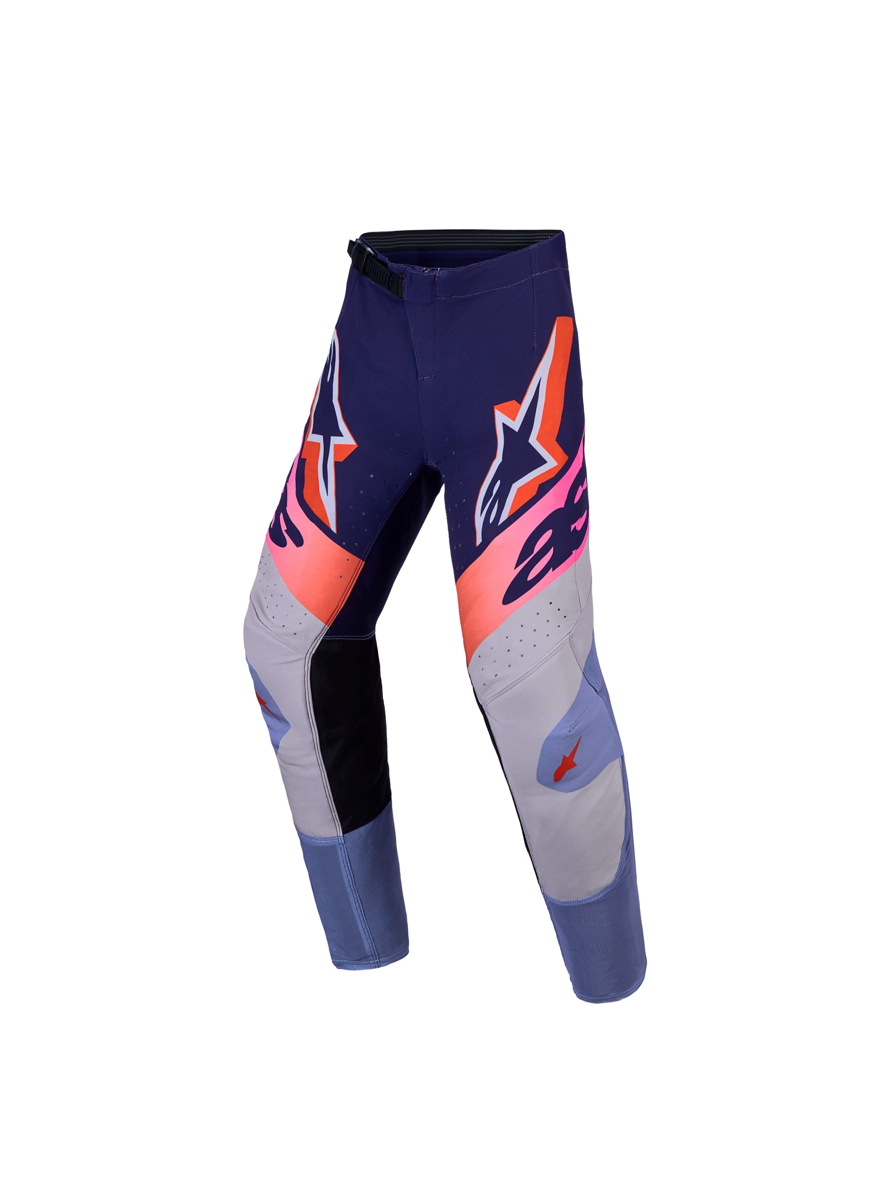 Alpinestars Youth Supertech Dyna, młodzieżowe spodnie motocrossowe, fioletowe i różowe, elastyczna tkanina rip-stop