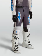 Alpinestars Fluid Drag Młodzieżowe, spodnie motocrossowe off-road, szare i niebieskie, wytrzymały poliester 600D