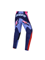 Spodnie Fluid Hunt Młodzieżowe Alpinestars, fioletowe spodnie motocrossowe, widok z tyłu, wytrzymały poliester 600D.