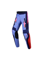 Alpinestars Spodnie Fluid Hunt Młodzieżowe, fioletowe i różowe spodnie motocrossowe, ergonomiczny krój, trwały poliester 600D.