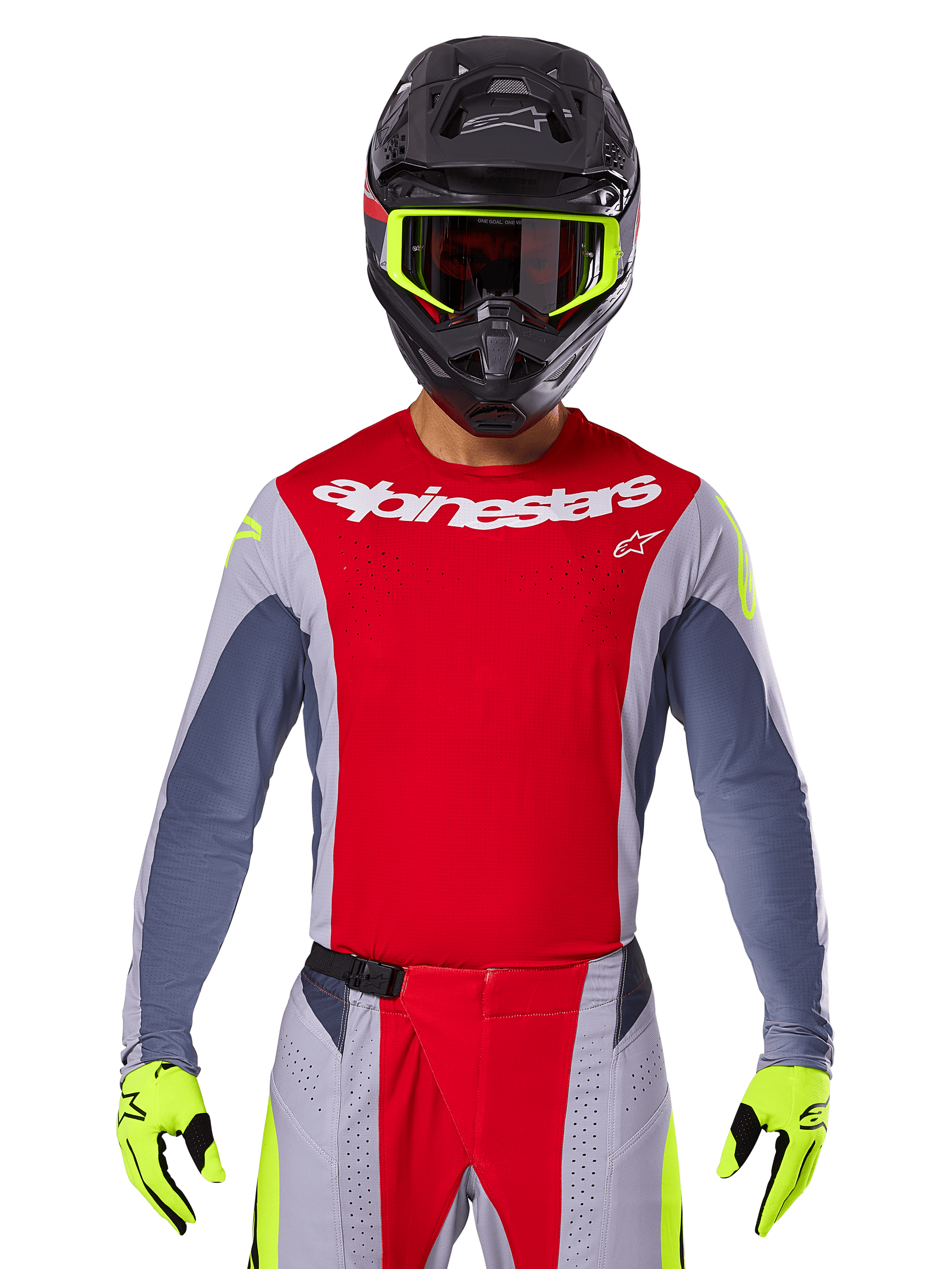 2025 Techstar Melt Jersey RED MOTOCROSS Jerseys Alpinestars