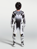 Alpinestars koszulka Techstar Swan i Techstar Swan Gear Set, męski zestaw motocrossowy, czarny i biały, punktowa grafika