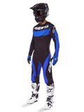 Alpinestars 2025 Techstar Dreem Gear Set and Jersey, Men's Motocross Outfit, Black and Blue, ventilated off-road racing gear.