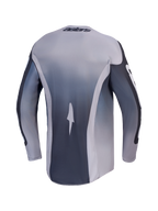 Alpinestars Racer Amber Jersey, Men's Motocross Jersey in Gray and Light Lilac, Back View with Lightweight Polyfabric.