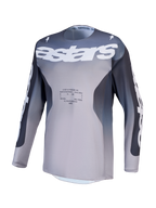 Alpinestars Racer Amber Jersey, Men's Motocross Jersey, Graystone and Light Lilac, breathable performance polyfabric.