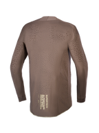 Alpinestars Koszulka Supertech Air Gold Edycja Limitowana, męska brązowa koszulka motocrossowa, złota grafika na plecach, laserowa wentylacja.