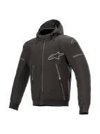 Alpinestars Kurtka z kapturem Sektor Tech V2, męska kurtka motocyklowa miejska, czarna, wiatroodporna powłoka 3L, z certyfikatem CE i ochraniaczami Nucleon Flex Plus.