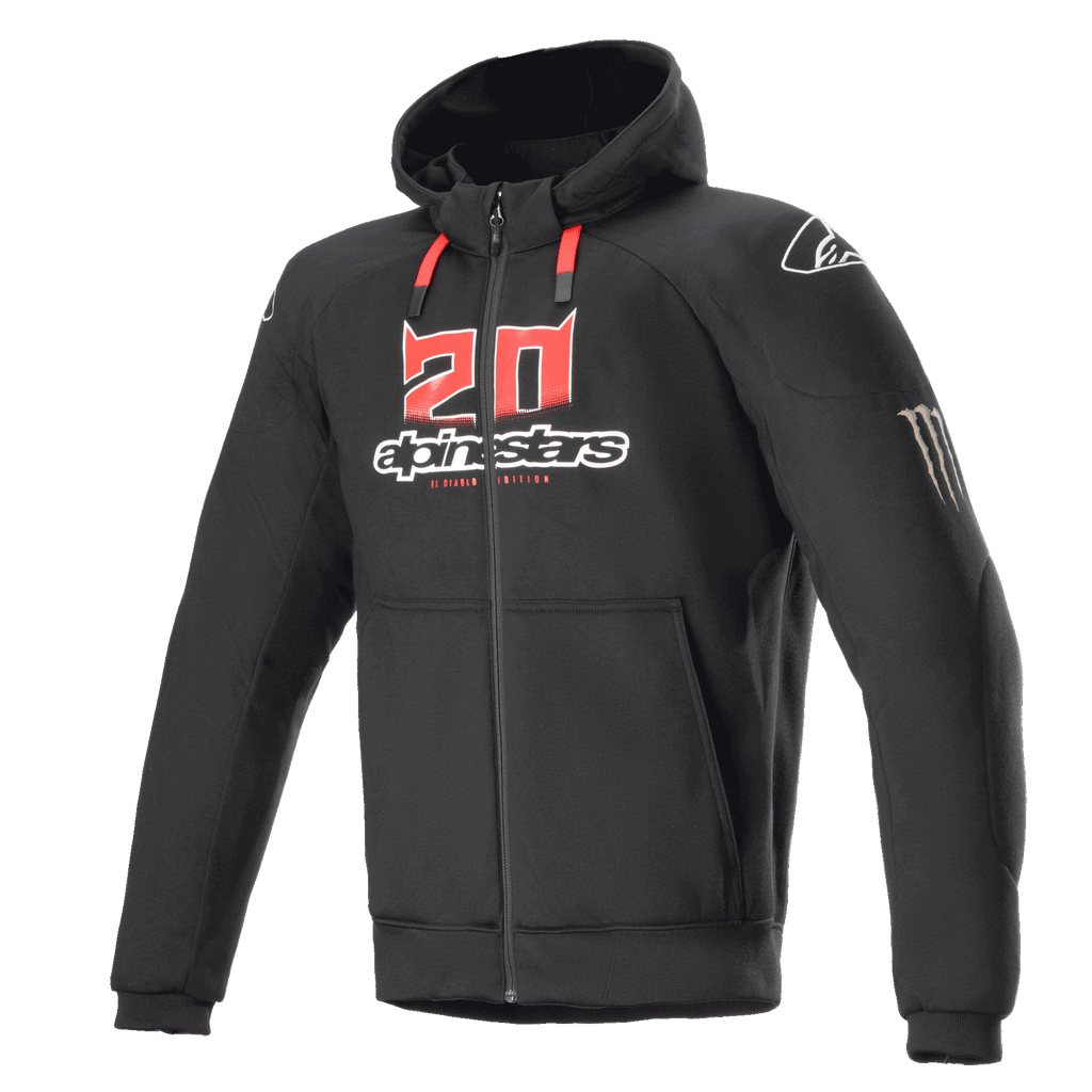 FQ20 Chrome Ignition Monster Hoodie BLACK CONTEMPORARY Hoodies Pullover Jackets Alpinestars