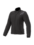 Alpinestars polar Banshee, czarna damska kurtka motocyklowa, ochrona Nucleon Flex Plus i Kevlar, styl miejski