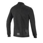 Alpinestars Race V3 Long Sleeve Top, widok z tyłu, czarna ognioodporna warstwa bazowa o teksturowanym splocie, długie rękawy ze ściągaczami, etykiety homologacji FIA w dolnej części pleców.