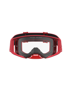 Alpinestars gogle Supertech Vesta, czerwone gogle motocrossowe, przezroczysta soczewka, szerokie pole widzenia