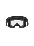 Alpinestars Vision 8 Corp Goggles - Dual Pane, gogle motocrossowe, czarna ramka z przezroczystą podwójną szybką, widok z przodu ukazujący system outrigger oraz branding „ONE GOAL. ONE VISION.”, techniczna ochrona oczu do wyścigów terenowych