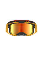 Alpinestars Vision 8 Amber Mirror Goggles, Red and Black MX goggles featuring a contrast-tuned amber mirror lens.