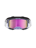 Gogle Alpinestars Vision 8 Maven, gogle motocrossowe, lawendowe i czarne, różowa lustrzana soczewka przeciwmgielna, rama A-FLEX i wentylacja RAM-AIR.