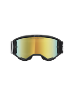 Alpinestars Vision 5 Hone, gogle motocrossowe off-road, czarne ze złotą lustrzaną soczewką i napisem ONE GOAL. ONE VISION., zintegrowany system wentylacji RAM-AIR oraz elastyczna ramka A-FLEX.