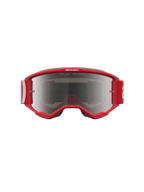 Alpinestars Vision 5 Hone, gogle motocrossowe, czerwone i białe, lustrzana srebrna soczewka i wentylacja RAM-AIR