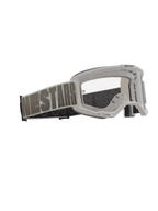 Alpinestars Vision 5 Hollow Goggles, gogle motocrossowe, Wind Clear, jasnoszara oprawka z przezroczystą soczewką przeciwmgielną, szeroki tkany pasek z wyrazistym brandingiem 'NESTARS', wysokiej klasy gogle ochronne do jazdy off-road
