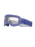 Alpinestars Vision 5 Wordmark Goggles, Motocross Goggles, Light Purple Frame with Clear Lens, Purple Strap with Dark Blue Wordmark, Ventilated A-FLEX Design, Multi-stage Face Foam, Off-road Eye Protection