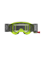 Gogle Alpinestars Vision 5 Rora Roll Off, gogle motocrossowe, żółte fluo i czarne, system Roll-Off z przezroczystą soczewką.