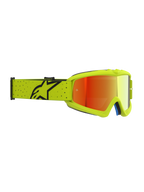 Alpinestars gogle Vision Vesta młodzieżowe, gogle motocrossowe, żółte fluo i czerwone lustrzane, regulowany pasek