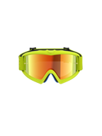 Gogle Alpinestars Vision Vesta Młodzieżowe, gogle motocrossowe off-road, kolor żółty fluo z czerwoną lustrzaną soczewką, soczewka przeciwmgielna z ochroną UVA, certyfikat CE