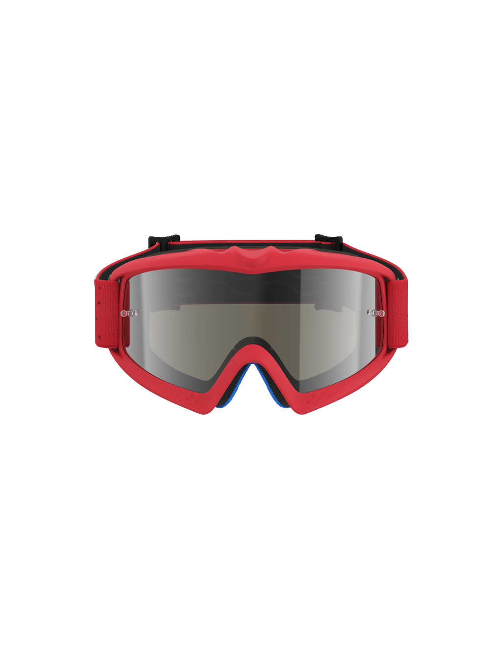 Alpinestars Vision Vesta Młodzieżowe, gogle motocrossowe, czerwone fluo i srebrne lustrzane, soczewka przeciwmgielna ze słupkami do zrywek tear-off