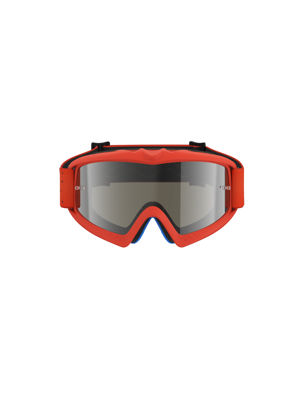 Alpinestars Vision Youth Vesta Goggles, Orange Motocross Eyewear with a Mirrored Silver anti-fog lens.