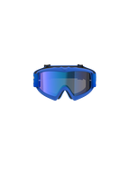 Gogle Alpinestars Vision Youth Blaze, gogle motocrossowe, niebieskie z niebieską lustrzaną soczewką i elastyczną niebieską ramką, profesjonalne gogle dla młodych zawodników off-road