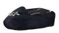 Alpinestars Kart Cover, czarny, ochronny pokrowiec na gokart z białym logo gwiazdy i napisem Alpinestars, wytrzymały materiał odporny na warunki atmosferyczne z białymi paskami, strukturalna konstrukcja do ochrony w padoku
