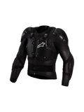 Alpinestars Kurtka Ochronna Bionic Action V3, czarno-biała zbroja motocrossowa z ochraniaczami A-Morph i certyfikatem CE.